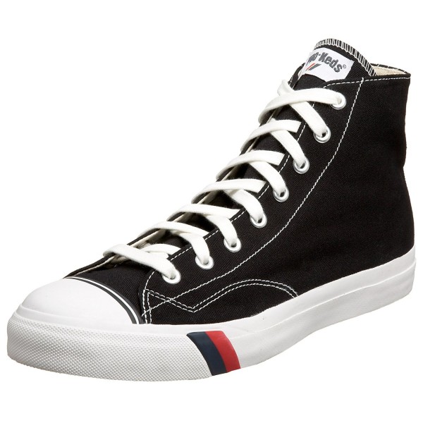 Pro-Keds Men's Royal Hi Canvas Sneaker - Black/White - C4112MIVQ03