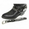 Western Boots Chains Black Leather