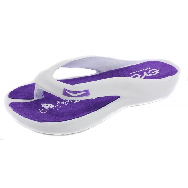 Womens Comfortable Flip Flops Wedge Sandals (7- Purple Womens Comfortable Flip Flops Wedge Sandals (7- Purple