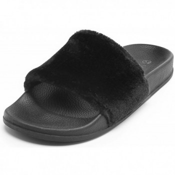 SANDALUP Fluffy Single Slipper Sandals