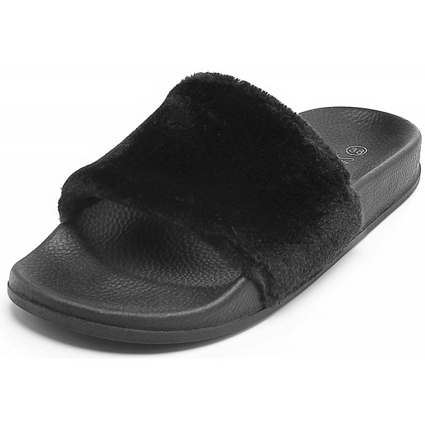 SANDALUP Fluffy Single Slipper Sandals