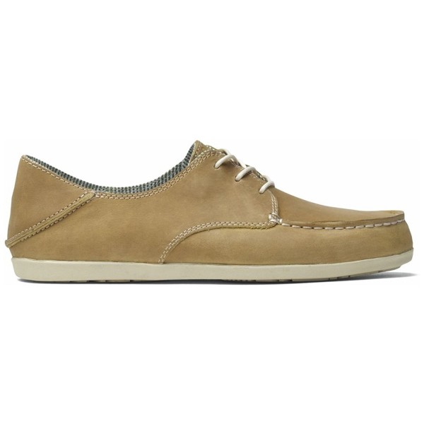 OluKai Heleuma Leather Womens Khaki