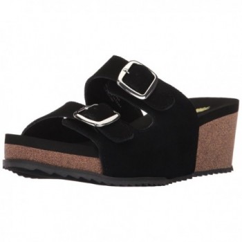 Volatile Womens Wedge Sandal Black