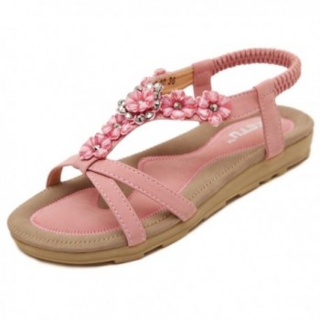 Insun Womens Pink Strap Sandal