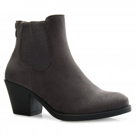 grey zipper boots