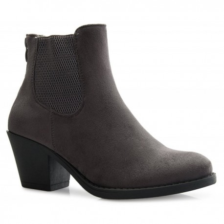 Women's Chelsea Ankle Boot Back Zipper Bootie Suede ...