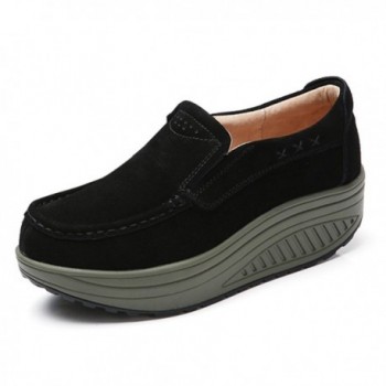 STQ NSS2122heise36 Platform Comfortable Moccasins Sneakers