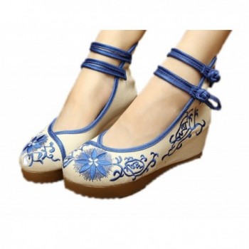 AvaCostume Embroidery Strappy Platform Fashion