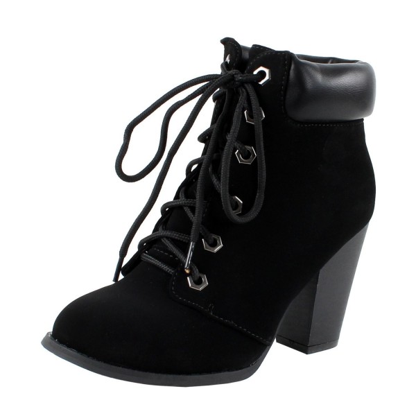 Top Moda Womens Booties Black