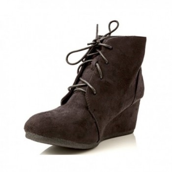 Charles Albert Brushed Lace Up Booties