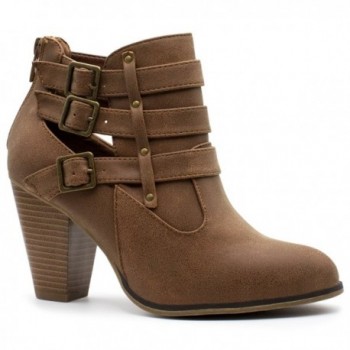 Forever Womens Buckle Booties Premier