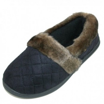 totes Womens Microsuede Closed Slipper