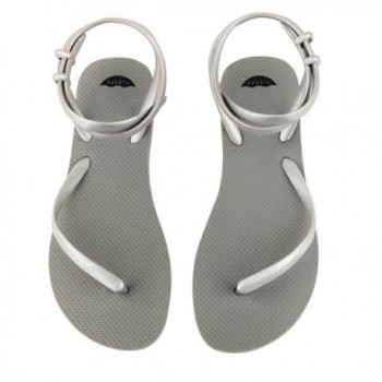 FLEEPS Womens Sterling Silver Sandals