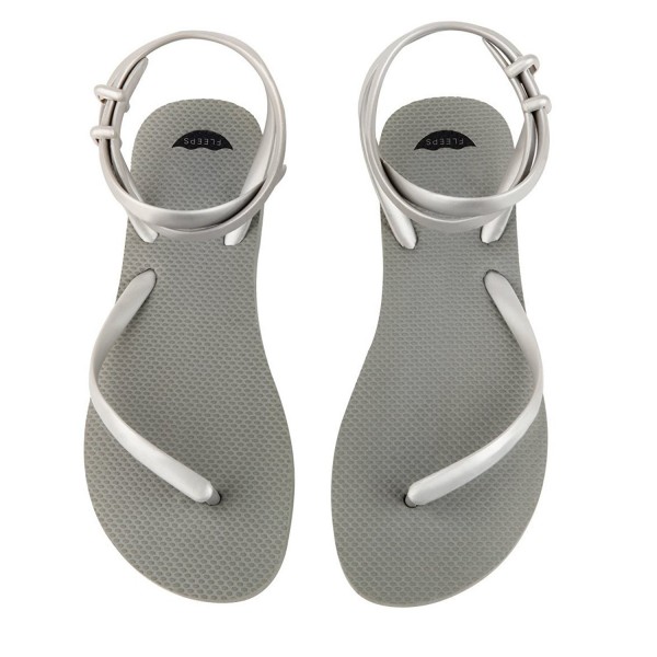 FLEEPS Womens Sterling Silver Sandals