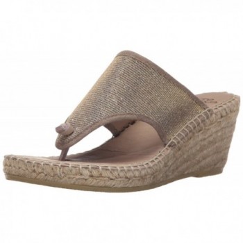 Assous Womens Espadrille Champagne Sparkle