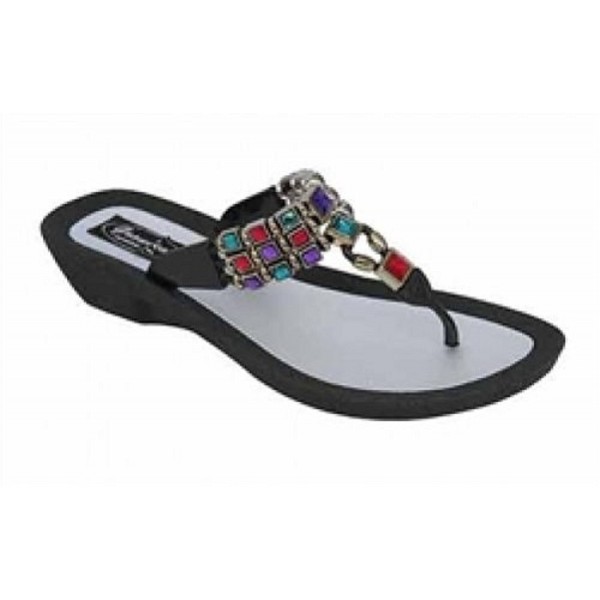 Grandco Dancer Thong Sandals Black