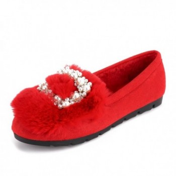 Meeshine Womens Rhinestone Outdoor Slippers