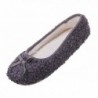 MIXIN Womens Ballerina Velveteen Slippers