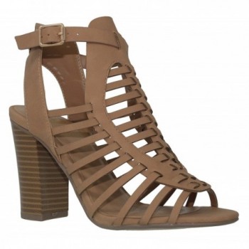 MVE Shoes Womens Strappy Heeled Sandals