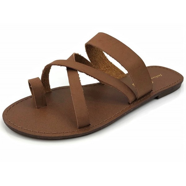 Fashion Metric Sandal Strap Cognac