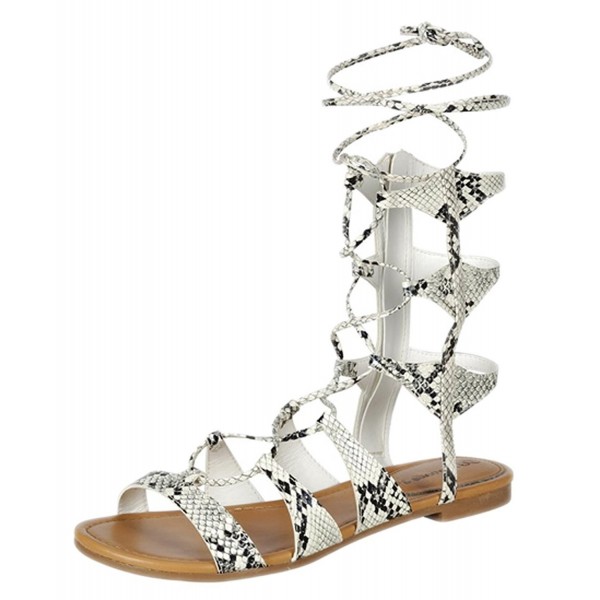 MULTI STRAP DESIGN GLADIATOR SANDALS