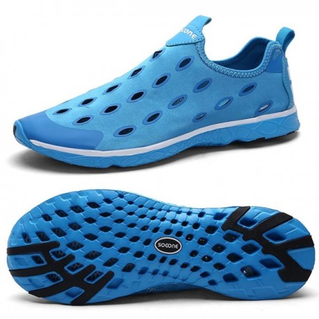 Men's Mesh Slip on Water Shoes Casual Walking Shoes - 9989 Blue ...