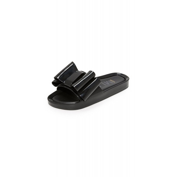 Melissa Beach Slide Bow Black