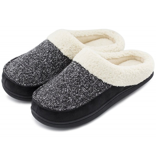 Womens Comfort Slippers Outdoor - Neutral Black - CV1859DXUQX