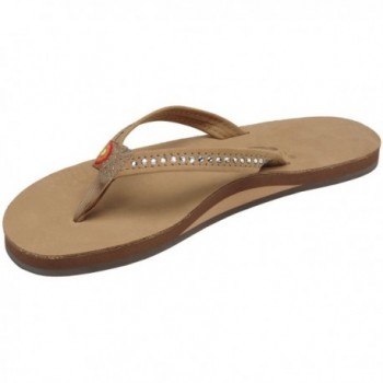 Womens Rainbow Sandals Crystal 6 5 7 5