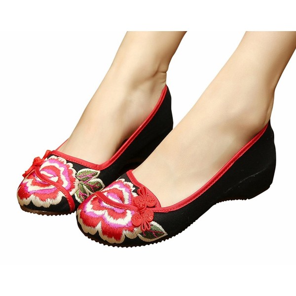 Meta U Peony Embroidery Rubber Slip