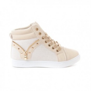 Soho Shoes Leatherette Quilted Sneakers