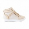 Soho Shoes Leatherette Quilted Sneakers