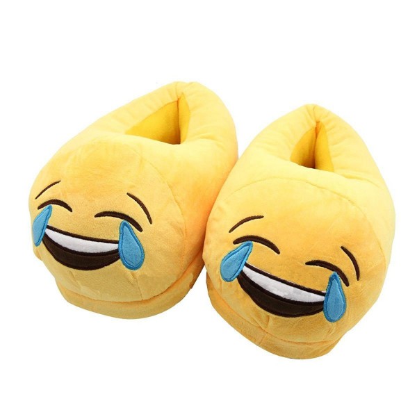 Betjening mulig status Indrømme Fun Warm Cute Emoji Winter Shoes Unisex Cherioll Adult Slippers - Laugh to  Cry - CF12NYR0VW7