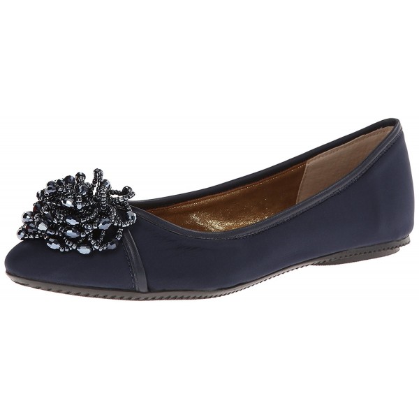 J.Renee Women's Geezelouise Ballet Flat - Navy - CU11KI9VEPF