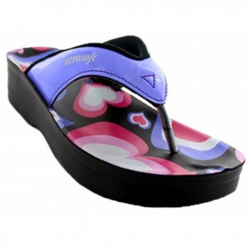 Aerosoft Womens Aven Purple Sandal