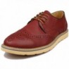 Kunsto Leather Brogue Oxford Burgundy