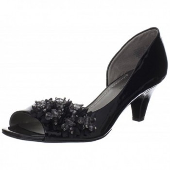 Bandolino Womens Parachute Peep Toe Black