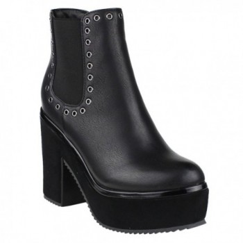 Metallic Studded Platform Chelsea Booties