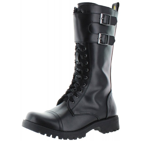 buckle combat boots womens