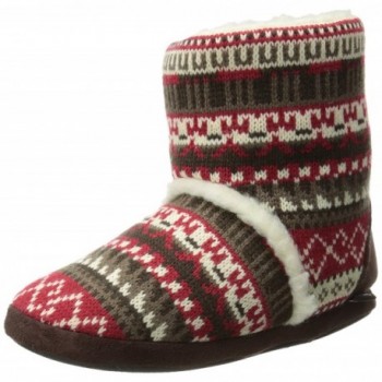 Womens Sherpa Slipper Bootie Medium