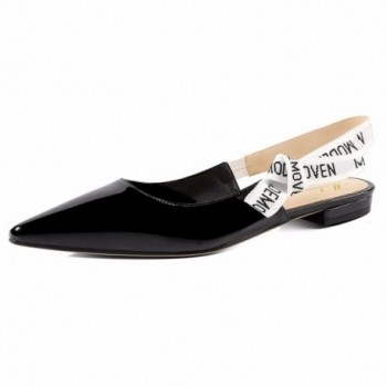 Modemoven Womens Leather Sling back Loafers