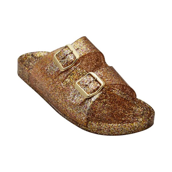 Qupid Kind 01 Iridescent Glitter Sandal