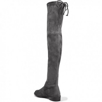 Kmeioo Boots Womens Stretch Suede