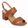 Womens Chunky Sandal Slingback Heeled