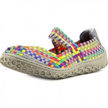 Corkys Womens Woven Flats Bright