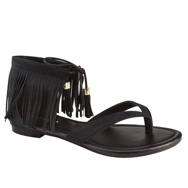 ANNA Ruffle 7 Womens Fringe Sandals