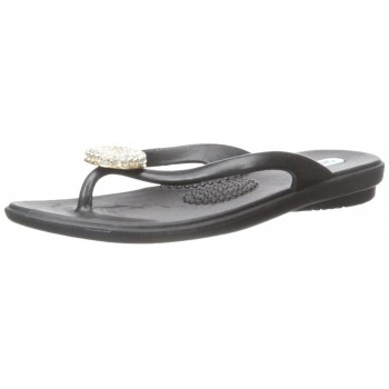 Womens Lucky Crystal Sandals Licorice