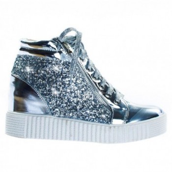 Glittery Silver Sneaker Bedazzled Sketcher