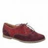 Womens Alexandra Claret Velour Oxford