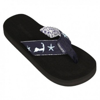 Tidewater Womens Flip Sandals Shells